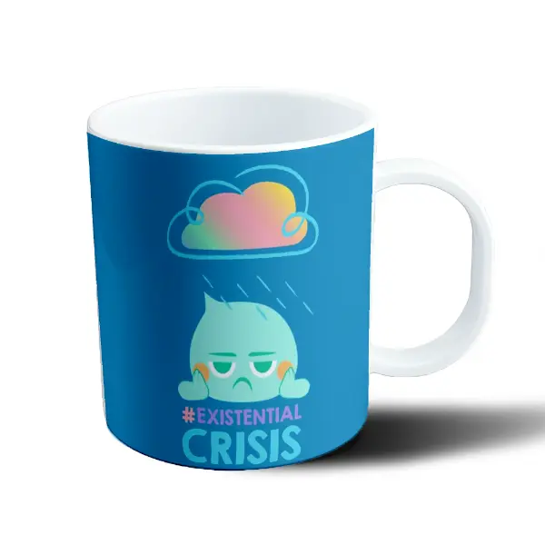 Taza de Plástico Crisis Existencial Nube de Lluvia