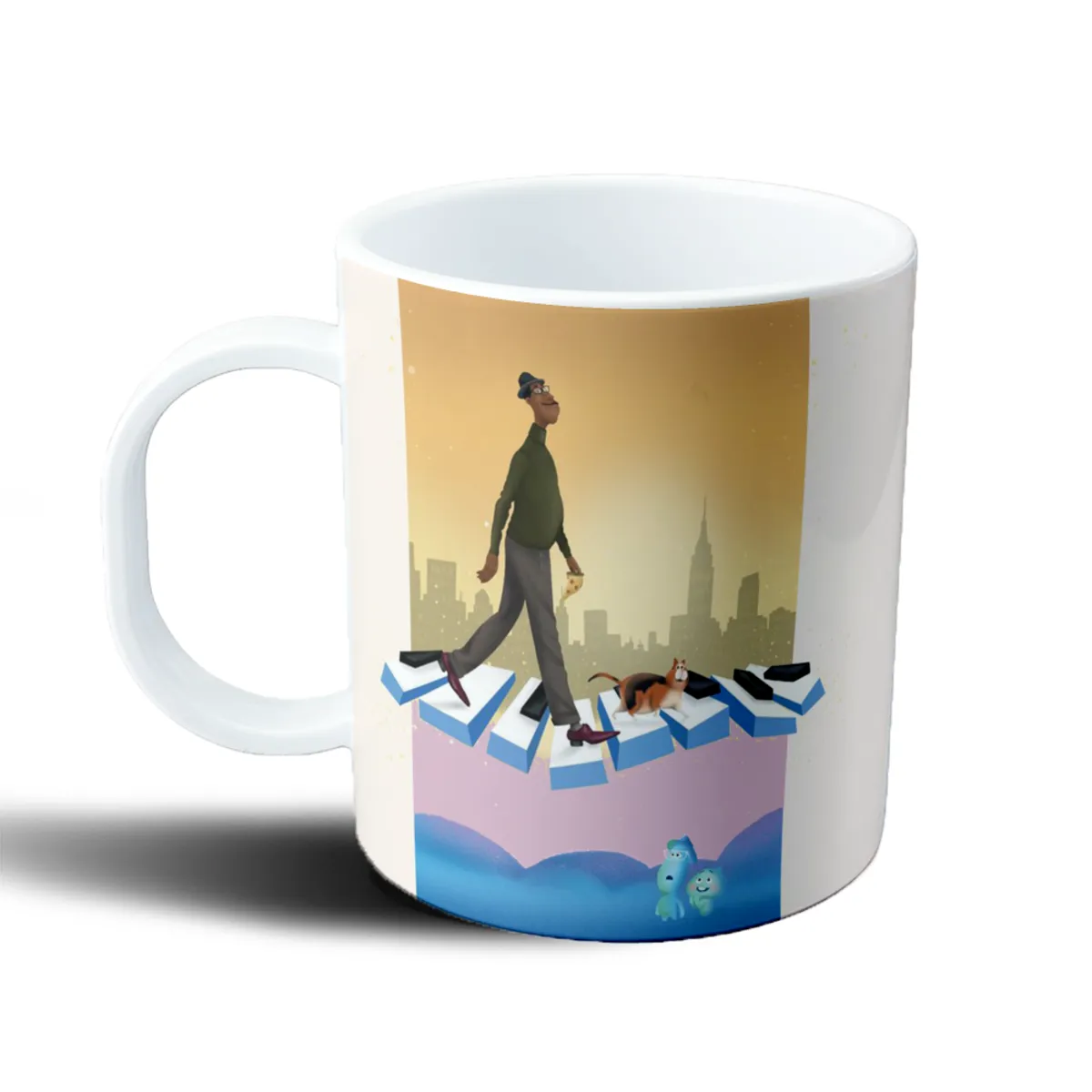 Taza de Plástico Soul Joe Gardner Teclas de Piano Gato - vista 2
