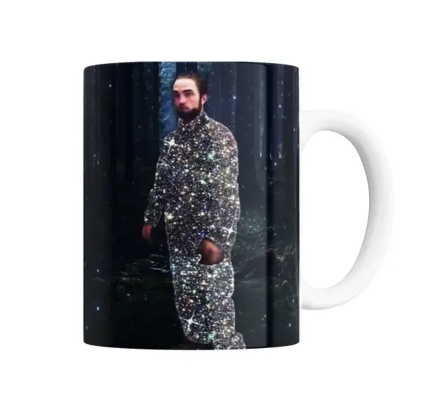Taza de Cerámica Crepúsculo Edward Brillante en el Bosque