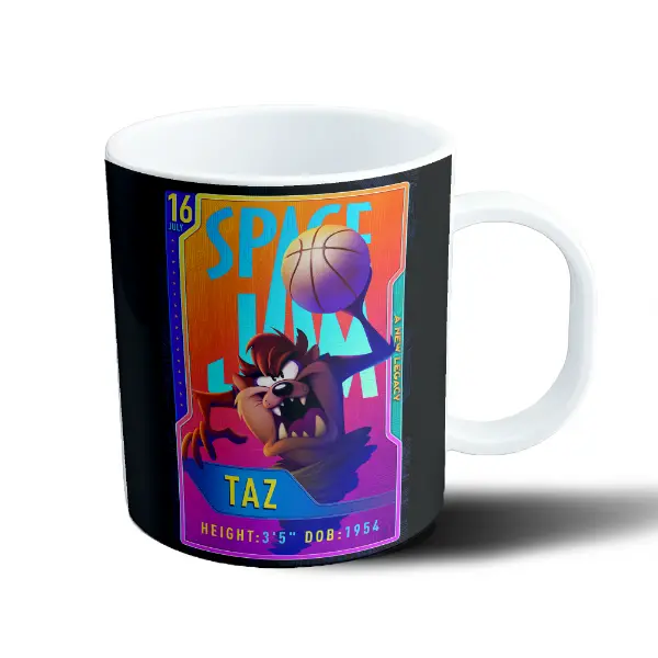 Taza de Plástico Space Jam Taz Basquet