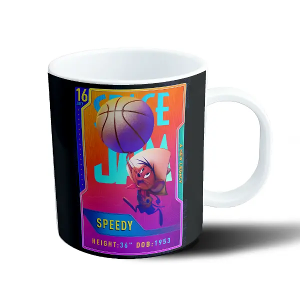Taza de Plástico Space Jam Speedy Tarjeta Coleccionable