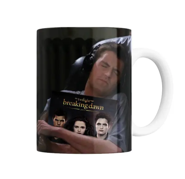 Taza de Cerámica Crepusculo Meme Dormido Breaking Dawn