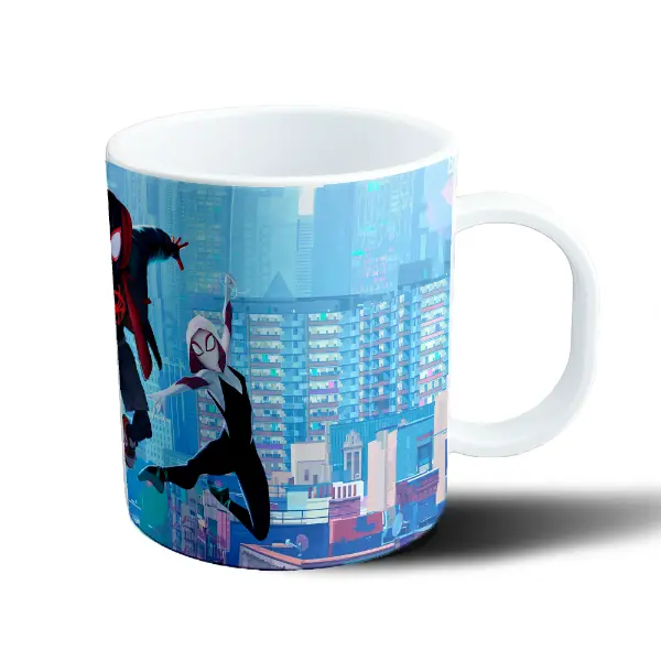 Taza de Plástico Spiderman Into the Spider-Verse Miles Morales Peter Parker Gwen
