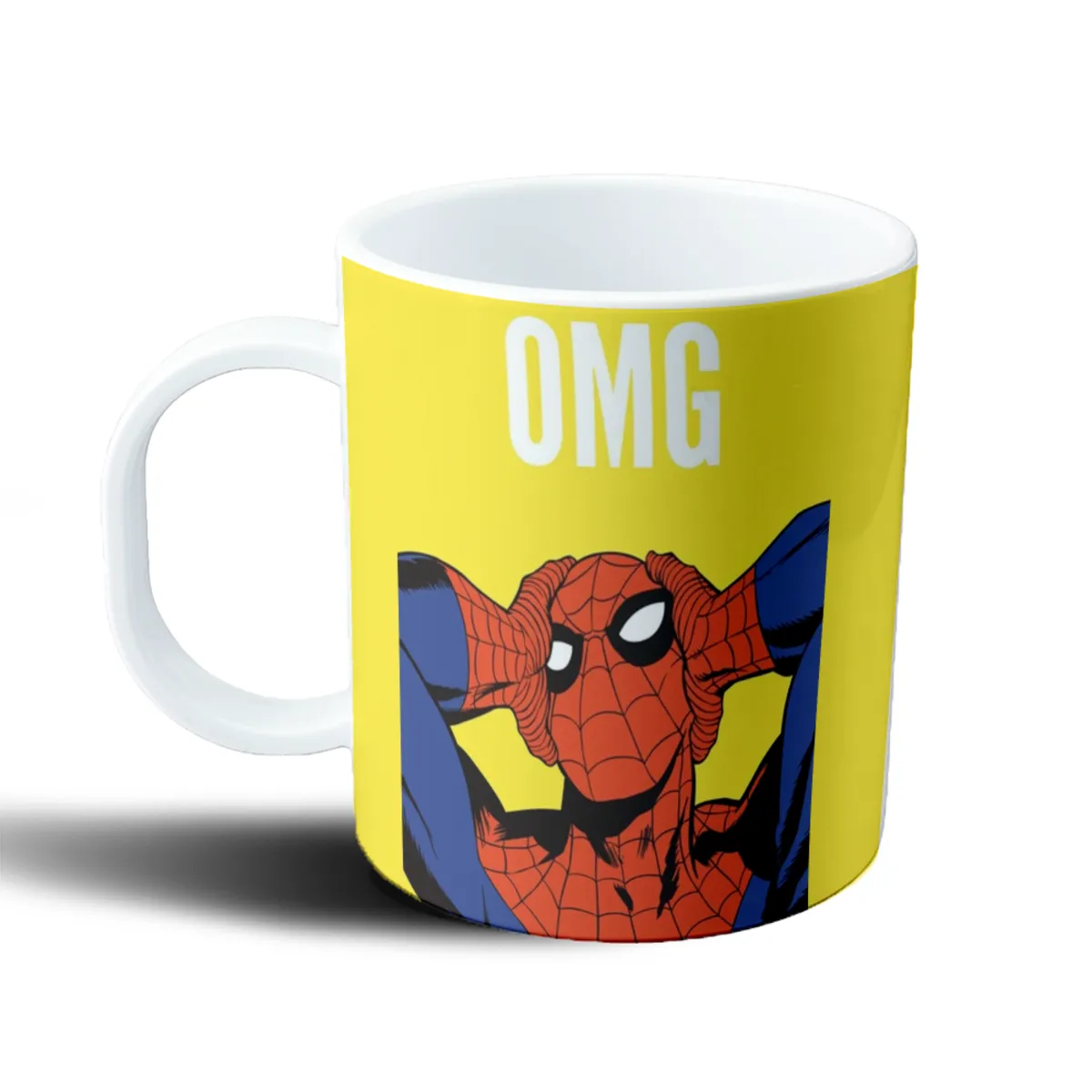 Taza de Plástico Spiderman OMG Meme - vista 2