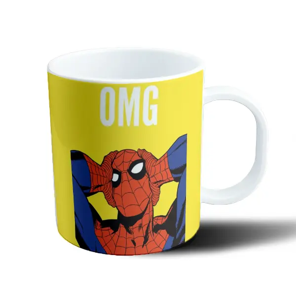 Taza de Plástico Spiderman OMG Meme