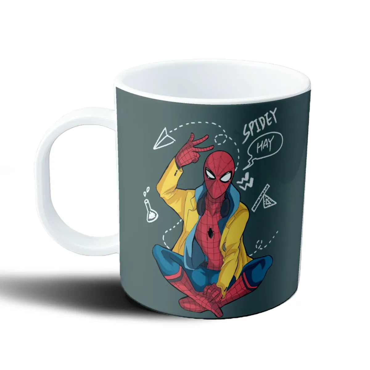 Taza de Plástico Spiderman Hoodie Spidey Dibujo Estudiante - vista 2