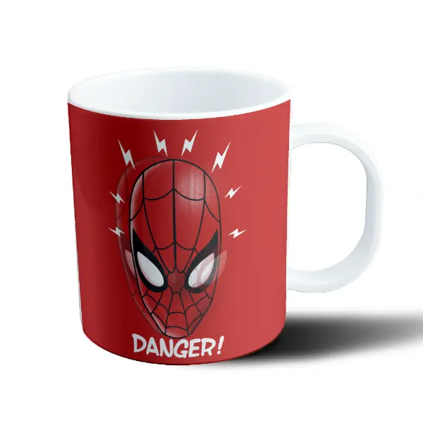 Taza de Plástico Spiderman Danger Mascara