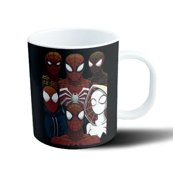Taza de Plástico Spider-Man Multiverso Selfie