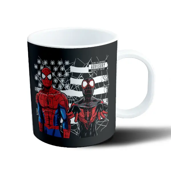 Taza de Plástico Spiderman y Miles Morales Radioactive Content
