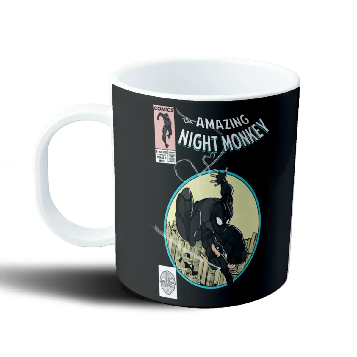 Taza de Plástico Spiderman Traje Negro The Amazing Night Monkey - vista 2