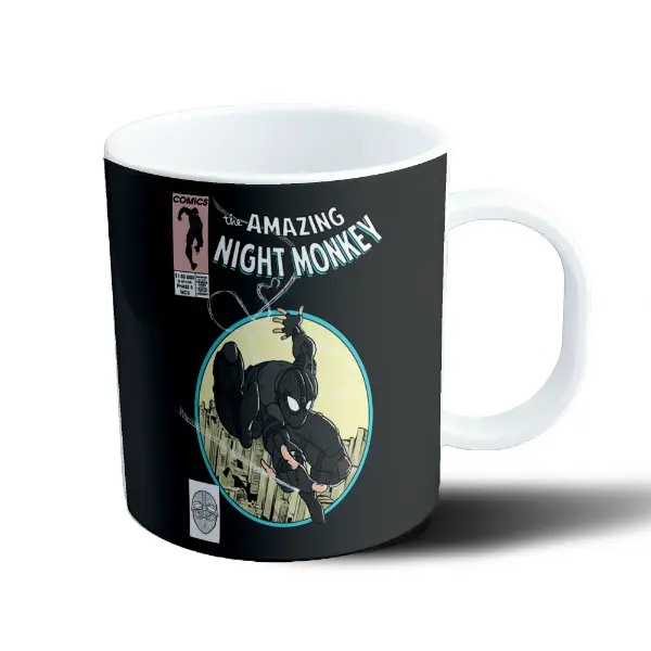 Taza de Plástico Spiderman Traje Negro The Amazing Night Monkey