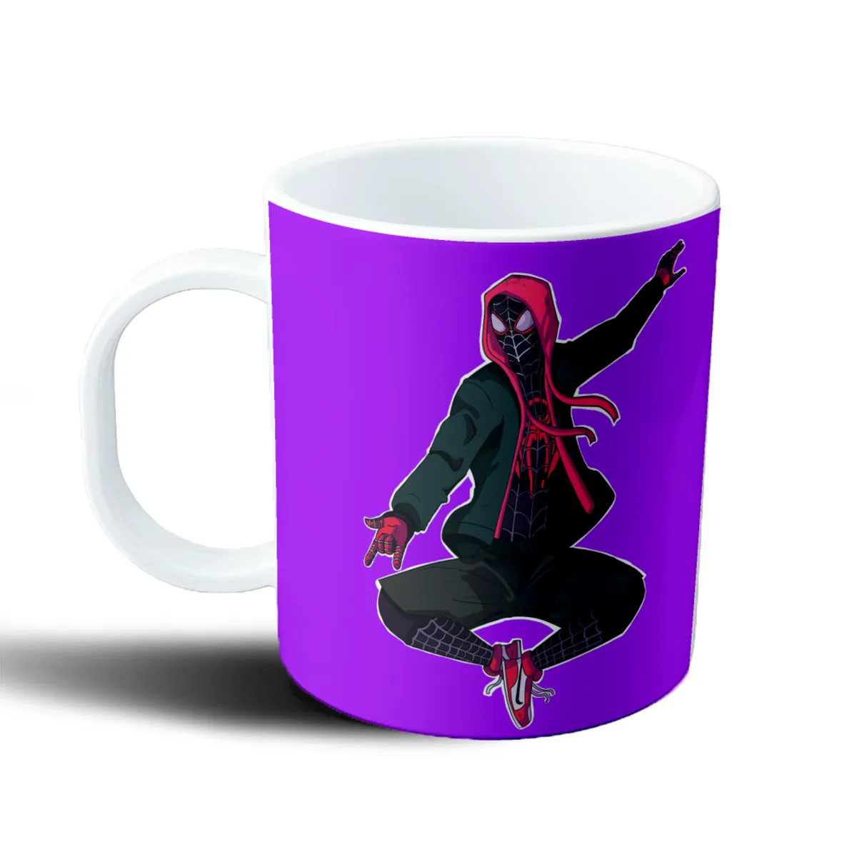 Taza de Plástico Spiderman Miles Morales Capucha Roja - vista 2