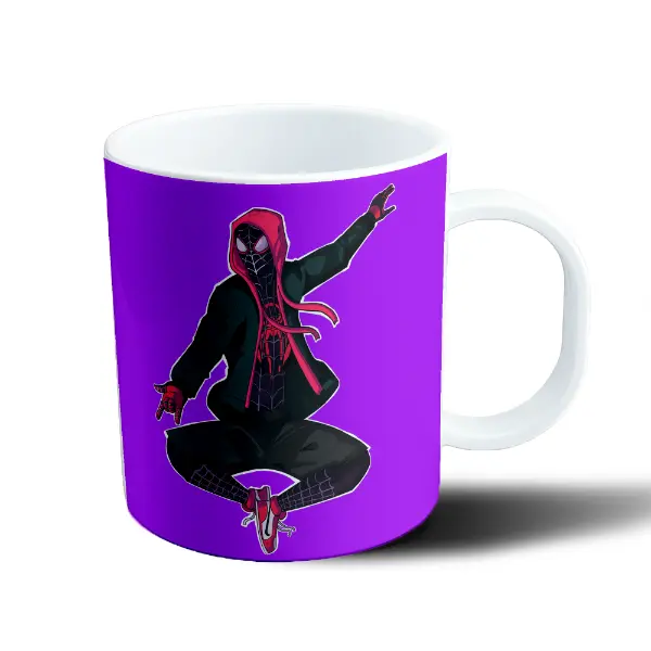 Taza de Plástico Spiderman Miles Morales Capucha Roja