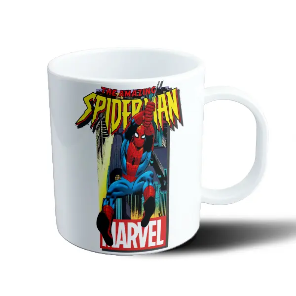 Taza de Plástico Spiderman The Amazing Spider-Man Clásico Marvel