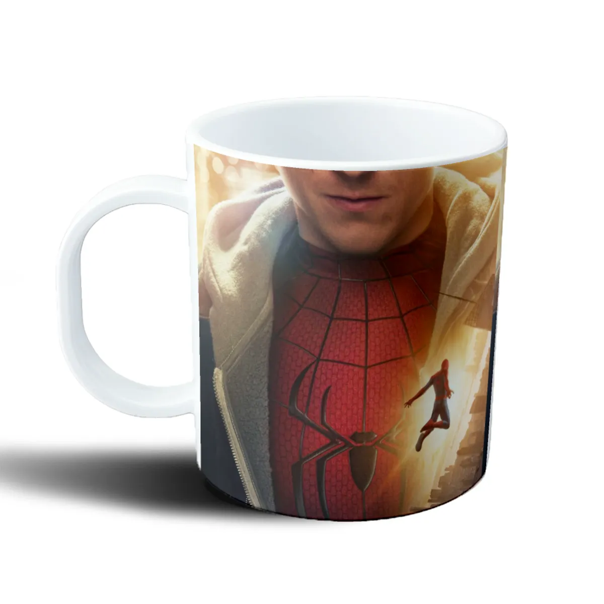 Taza de Plástico Spiderman Traje Rojo y Negro Chaqueta - vista 2