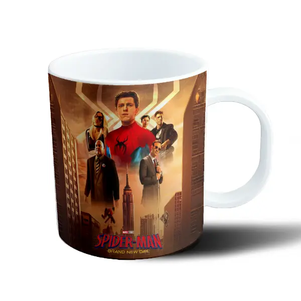 Taza de Plástico Spider-Man Brand New Day Hombre Araña y Villanos