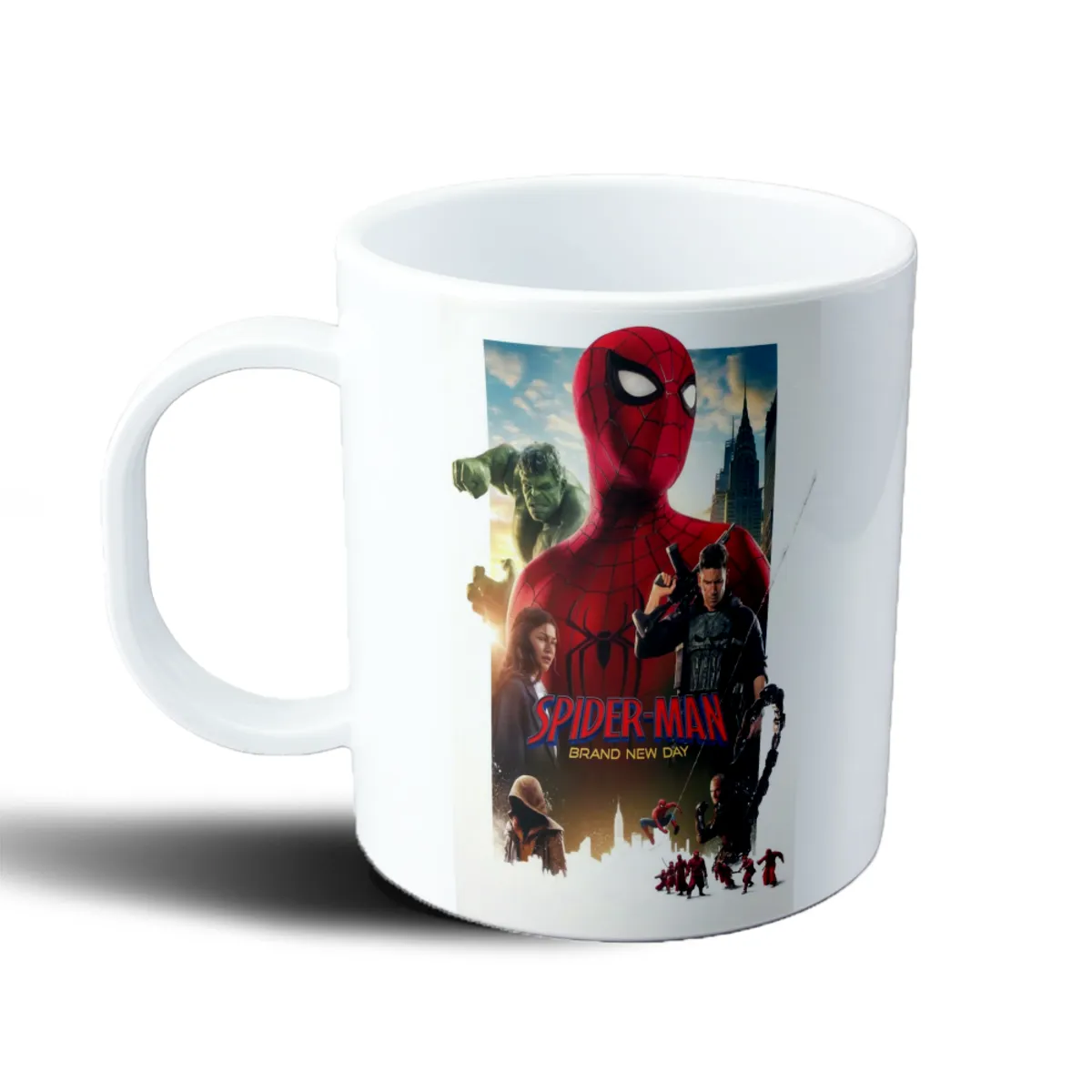 Taza de Plástico Spiderman Brand New Day Hulk y Punisher - vista 2