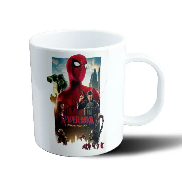 Taza de Plástico Spiderman Brand New Day Hulk y Punisher