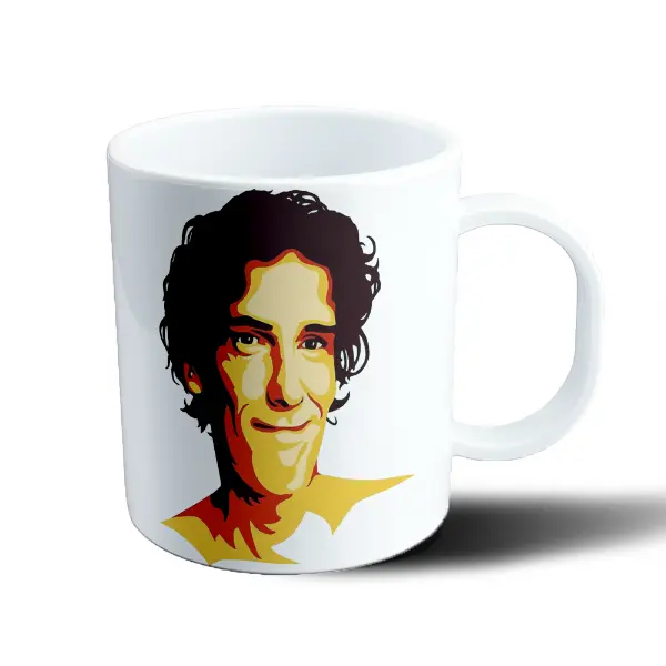Taza de Plástico Spinetta Retrato Pop Art