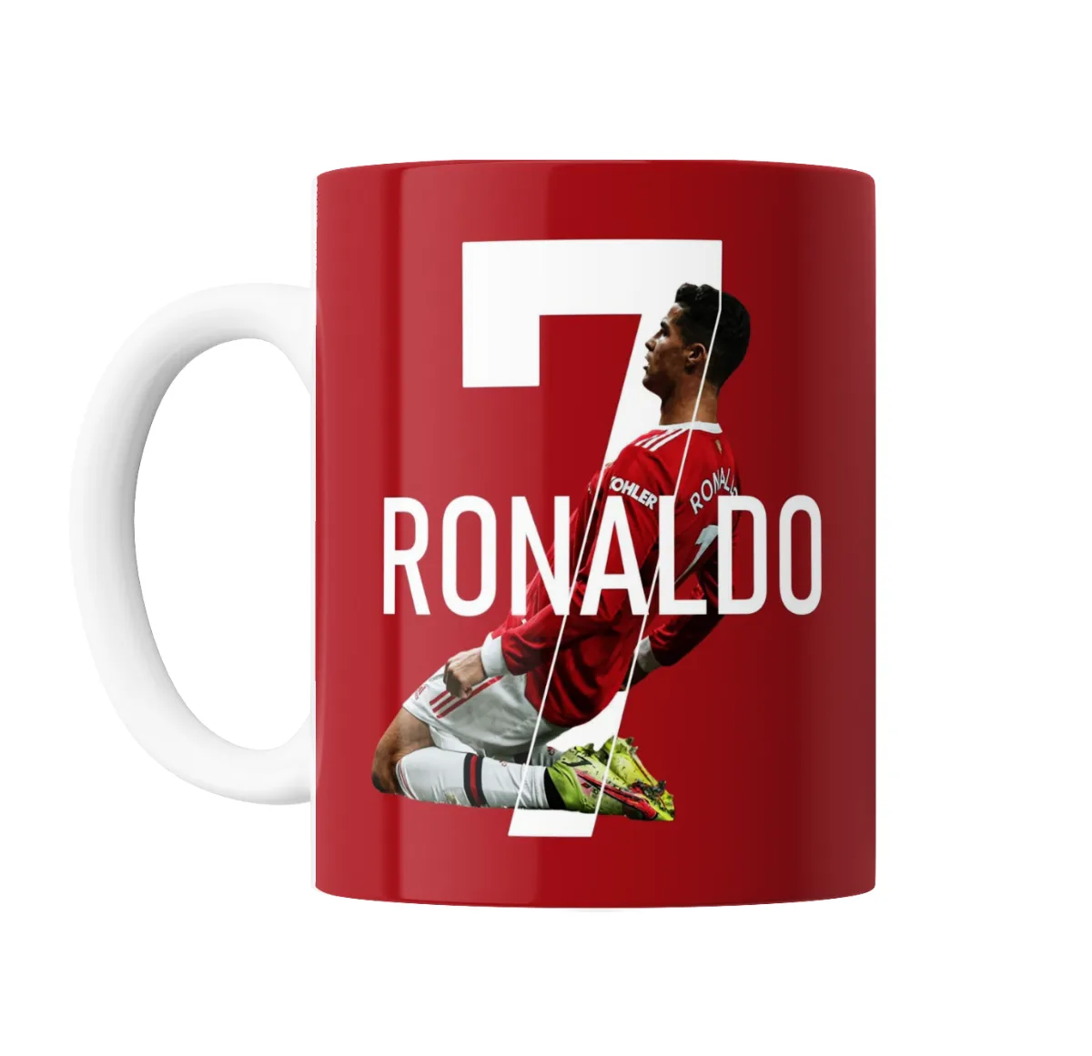 Taza de Cerámica Cristiano Ronaldo 7 Camiseta Roja - vista 2