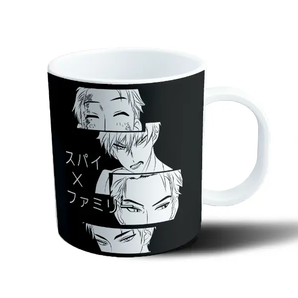 Taza de Plástico Spy Family Anya Loid Yor Franky Ojos