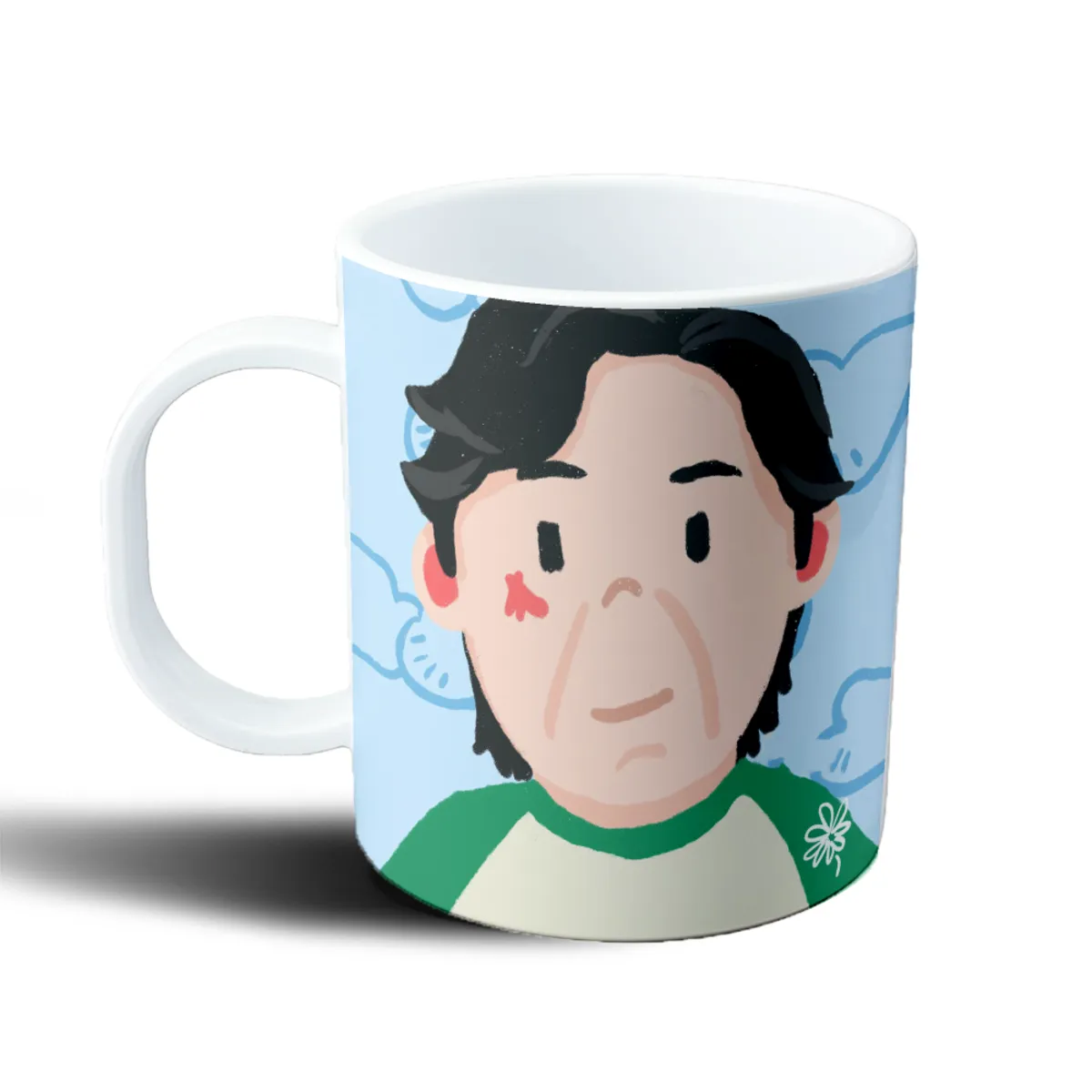 Taza de Plástico Squid Game Jugador Buzo Verde Ilustrado - vista 2