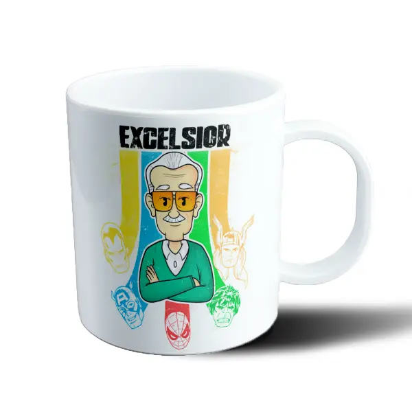 Taza de Plástico Stan Lee Excelsior Superhéroes Marvel