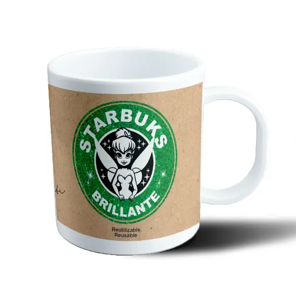 Taza de Plástico Campanita Starbuks Brillante