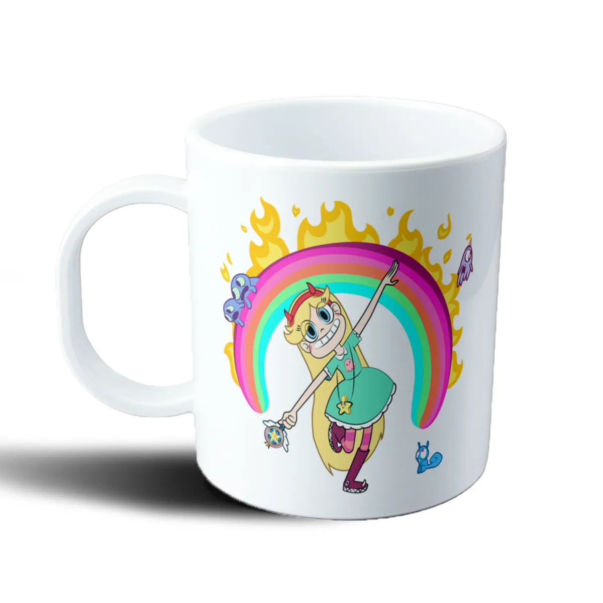 Taza de Plástico Star Butterfly Arcoíris y Fuego - vista 2