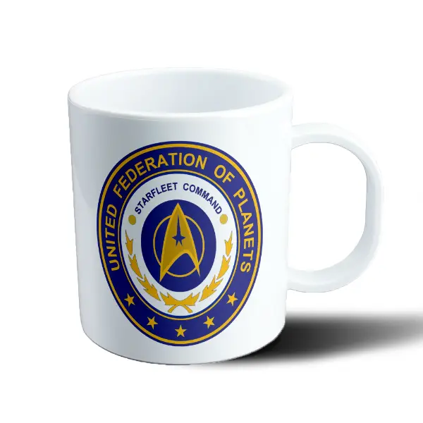 Taza de Plástico Star Trek Flota Estelar Logo Federación