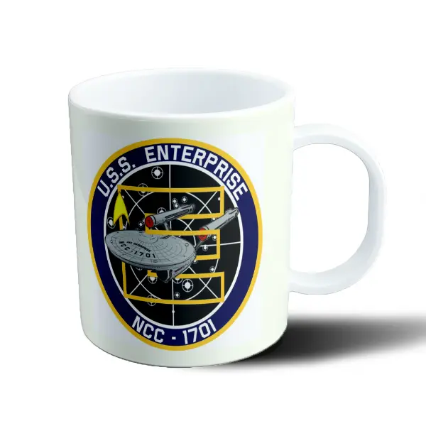 Taza de Plástico Star Trek USS Enterprise NCC-1701 Escudo
