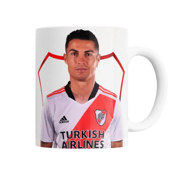 Taza de Cerámica Cristiano Ronaldo River Plate