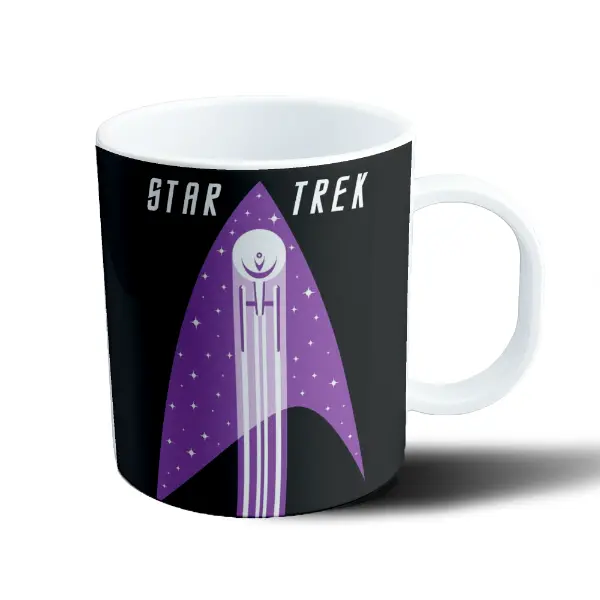 Taza de Plástico Star Trek Insignia Violeta Estelar
