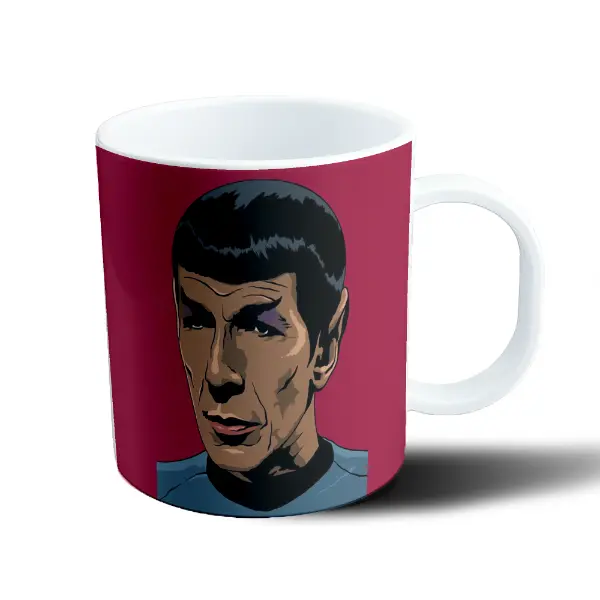 Taza de Plástico Star Trek Spock Retrato Pop Art