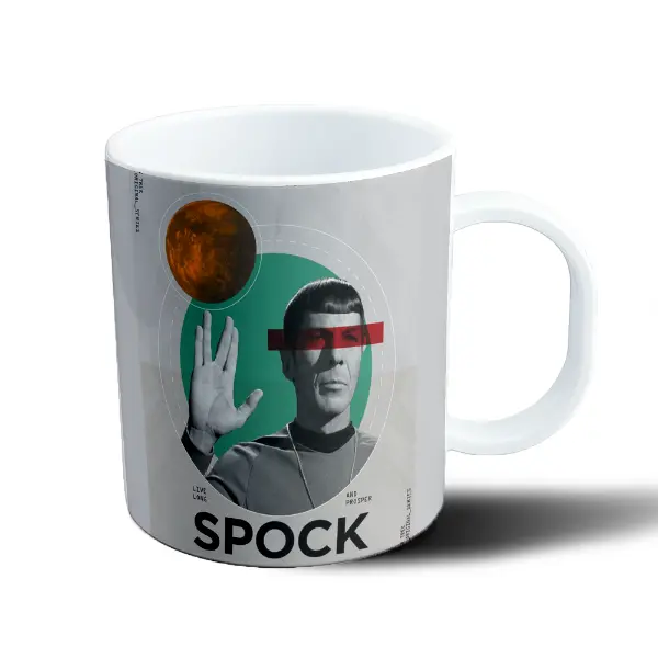 Taza de Plástico Star Trek Spock Live Long and Prosper