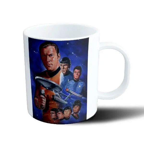 Taza de Plástico Star Trek Capitán Kirk y la Tripulación
