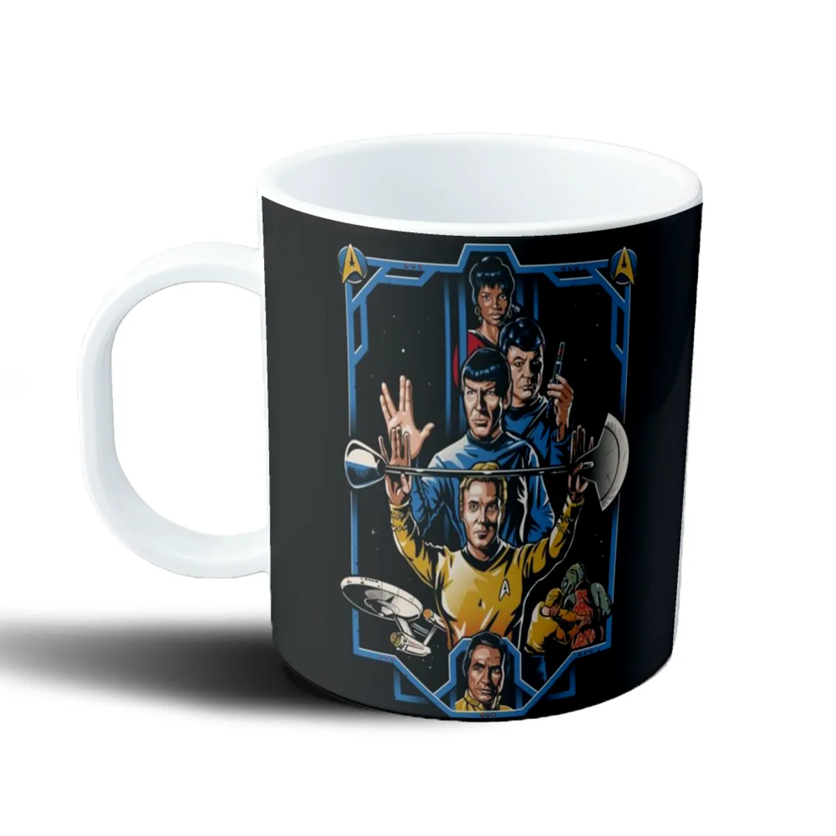 Taza de Plástico Star Trek Kirk Spock McCoy Uhura - vista 2
