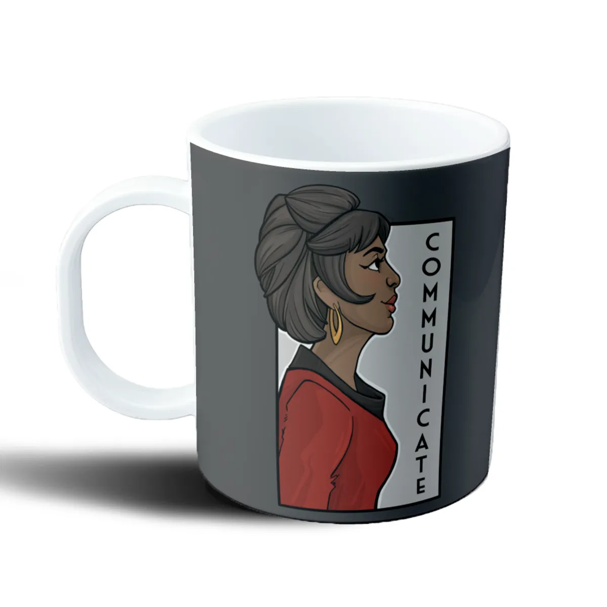 Taza de Plástico Star Trek Communicate Uniforme Rojo - vista 2