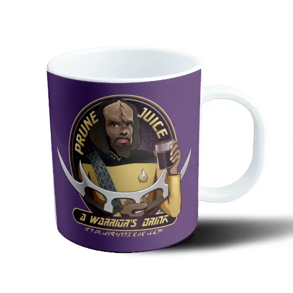 Taza de Plástico Star Trek Worf Prune Juice a Warrior's Drink