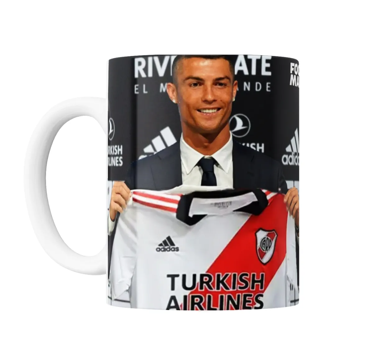 Taza de Cerámica Cristiano Ronaldo River Plate - vista 2