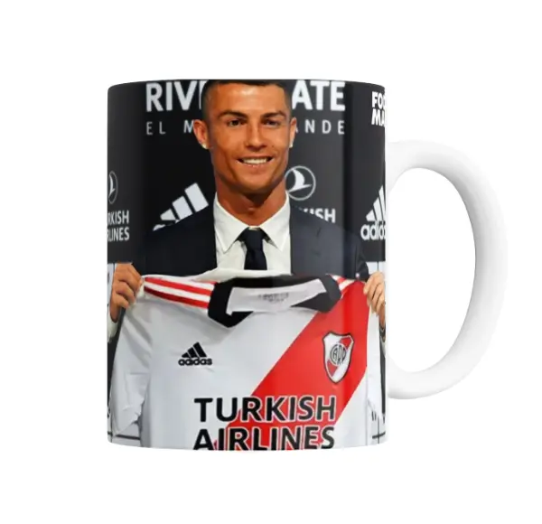 Taza de Cerámica Cristiano Ronaldo River Plate