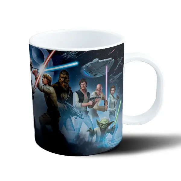 Taza de Plástico Star Wars Darth Vader vs Luke Skywalker Sable de Luz