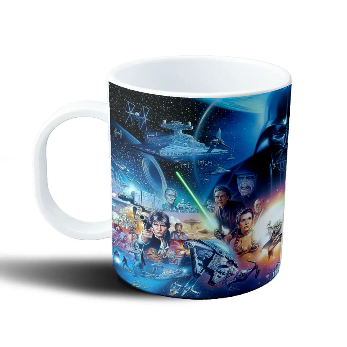 Taza de Plástico Star Wars Darth Vader Luke Yoda Leia Obi-Wan Anakin - vista 2