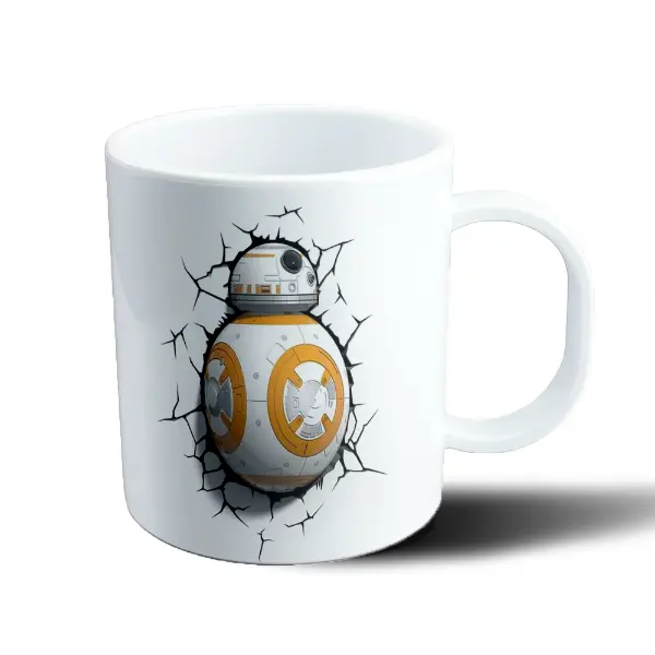 Taza de Plástico Star Wars BB-8 Rompiendo la Pared