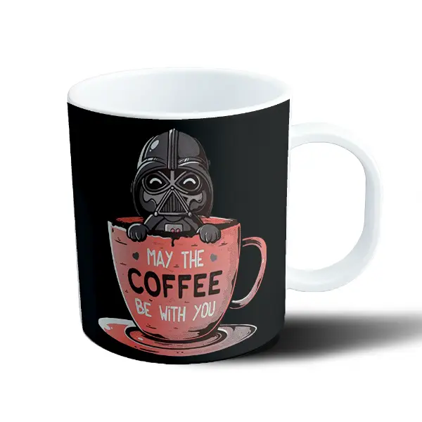 Taza de Plástico Star Wars Darth Vader Coffee Be With You