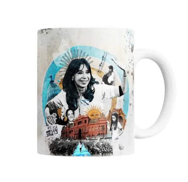 Taza de Cerámica Cristina Casa Rosada Sol de Mayo