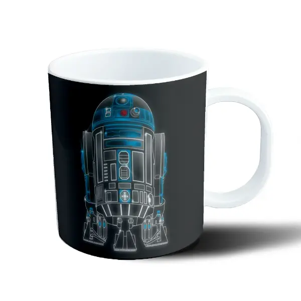 Taza de Plástico Star Wars R2-D2 Neón