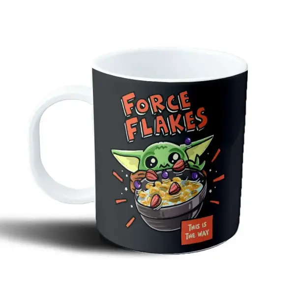 Taza de Plástico Star Wars Baby Yoda Force Flakes