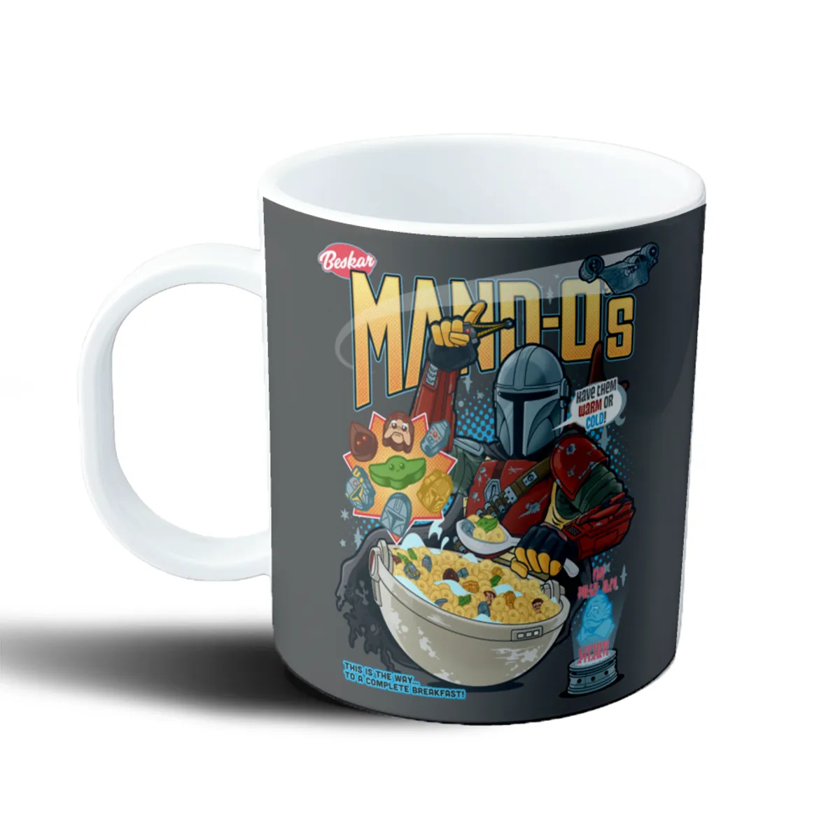 Taza de Plástico Star Wars The Mandalorian Mando-Os Cereal - vista 2