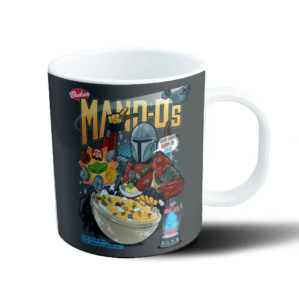 Taza de Plástico Star Wars The Mandalorian Mando-Os Cereal